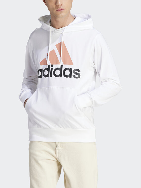 adidas adidas Bluza Essentials Logo IJ8573 Biały Regular Fit