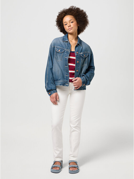 Wrangler Wrangler Giacca da donna JUMBO TRUCKER JACKET Blu Regular Fit