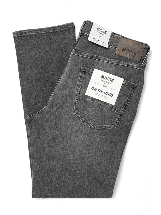Mustang Mustang Jeansy TRAMPER TAPERED Szary Slim Fit