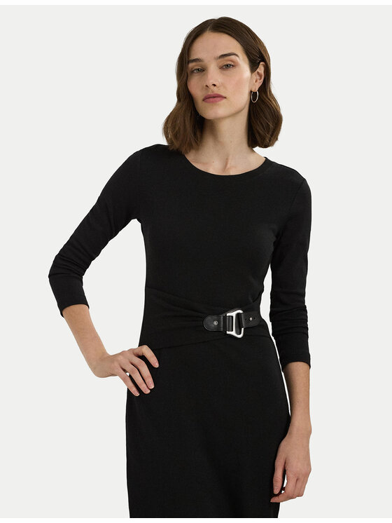 LAUREN RALPH LAUREN LAUREN RALPH LAUREN Sukienka codzienna 250940596001 Czarny Slim Fit