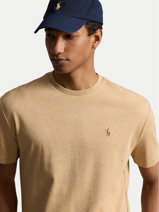 Polo Ralph Lauren Polo Ralph Lauren T-Shirt 710740727072 Beżowy Slim Fit