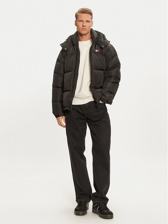 Tommy Jeans Tommy Jeans Pūkinė striukė Alaska DM0DM19537 Juoda Loose Fit