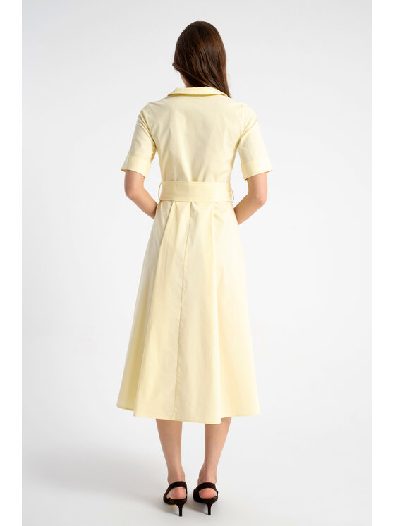 CLICK CLICK Sukienka codzienna 70-857 Żółty Regular Fit