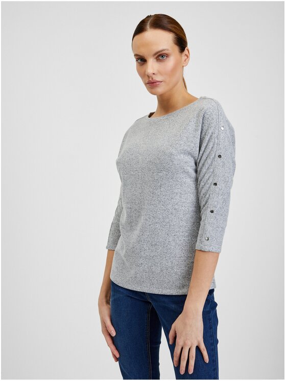 Orsay Orsay T-Shirt 105102-692000__M Szary Regular Fit