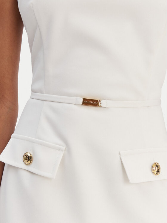 Guess Guess Abito da cocktail 6RGK17 7311A Bianco Regular Fit