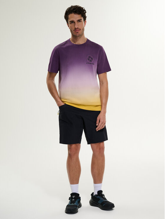 4F 4F T-Shirt WHEEL & WAVE Fioletowy Relaxed Fit