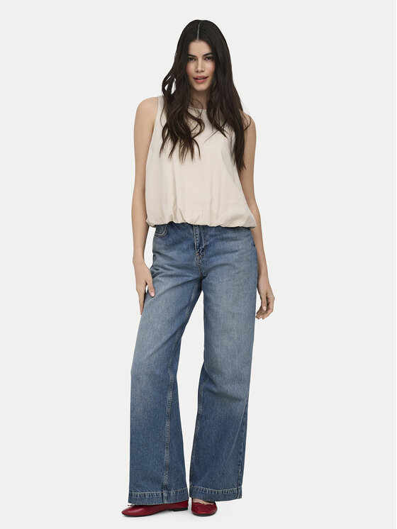 ONLY ONLY Top Aris 15364287 Beež Loose Fit