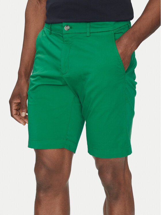 Hechter Paris Hechter Paris Pantaloncini di tessuto 26664 151365 Verde Regular Fit