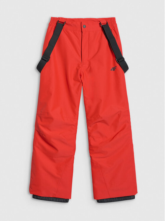 4F 4F Spodnie narciarskie SKI CLASSIC Czerwony Regular Fit