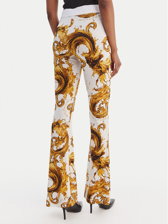 Versace Jeans Couture Versace Jeans Couture Leggings 80HAC107 JS533 Bianco Flare Fit