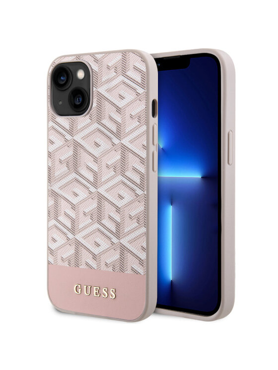 Etui na telefon Guess, Różowe, iPhone 14 Plus