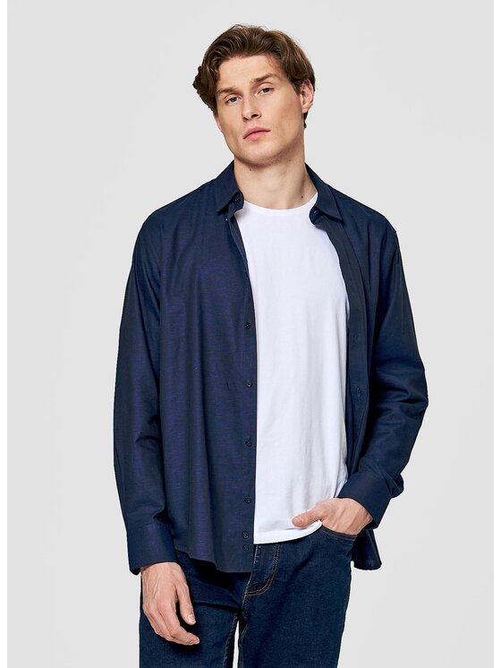 Pako Lorente Pako Lorente Koszula P26SF-1X-030 Granatowy Regular Fit