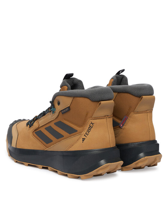 adidas adidas Trekingová obuv Terrex Winter Leather Mid Cut Rain.Rdy Cold JR5297 Hnědá