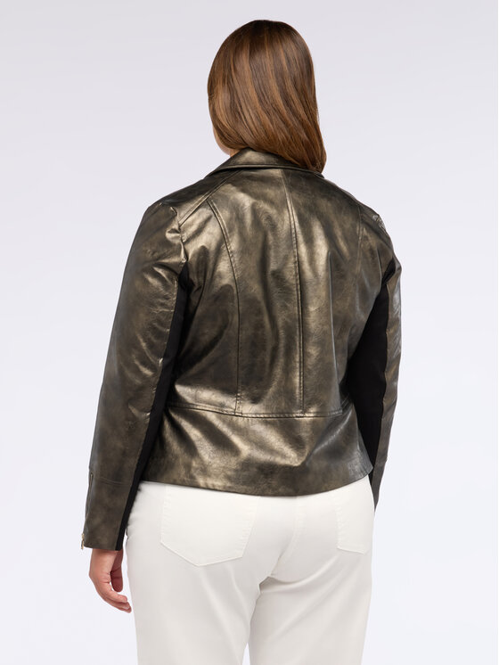 Fiorella Rubino Fiorella Rubino Giacca in similpelle R365T001242N022 Marrone A-Line Fit