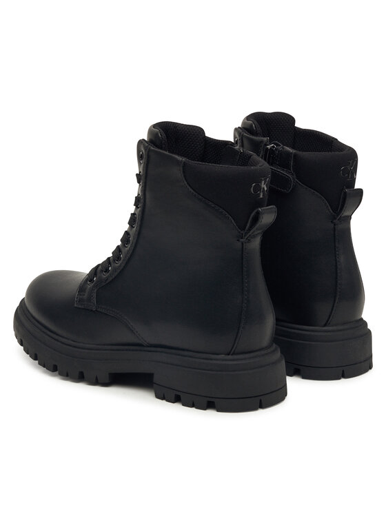 Calvin Klein Calvin Klein Trapery Lace Up Bootie V3A5-83120-1464 D Czarny