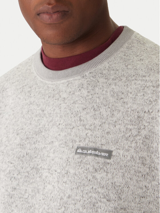 Quiksilver Quiksilver Sweter Keller AQYFT03341 Szary Regular Fit