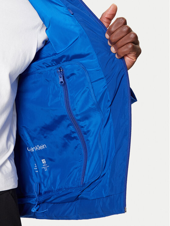 Calvin Klein Calvin Klein Пухено яке LV04LD521G Син Regular Fit