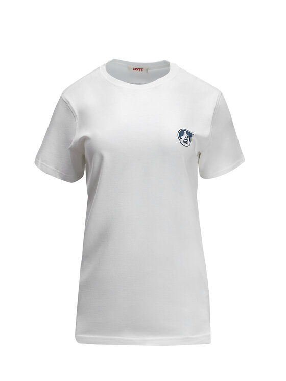 Jott Jott T-Shirt Pietro Logo Biały Regular Fit