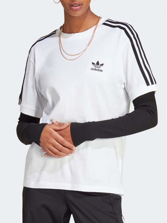 adidas adidas T-krekls Adicolor Classics 3-Stripes T-Shirt IB7410 Balts Regular Fit