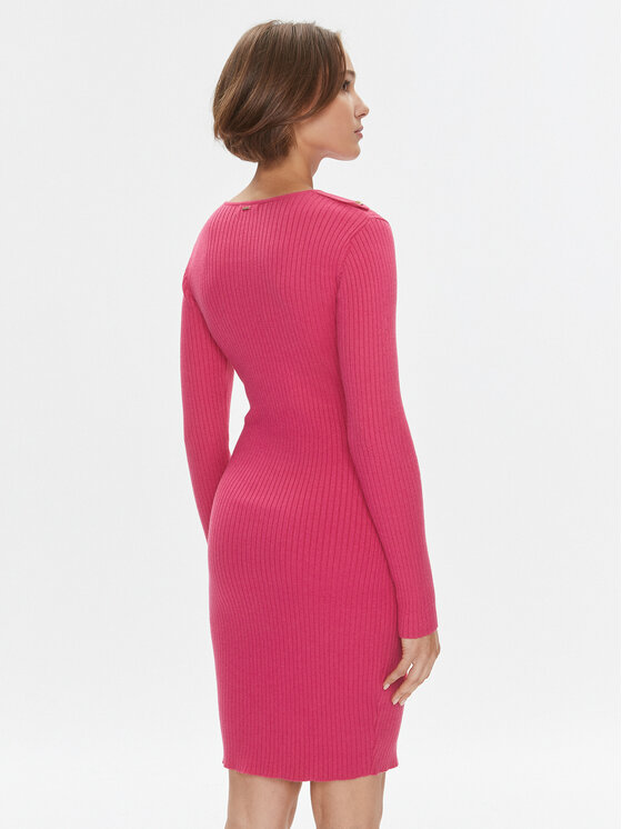 Fracomina Fracomina Kleid für den Alltag FS23WD5009K50401 Rosa Slim Fit