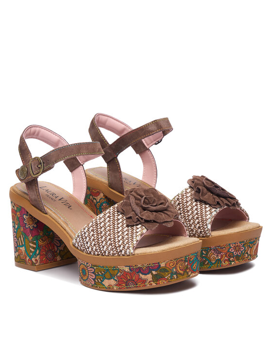 Laura Vita Laura Vita Босоніжки Noao 01 Коричневий