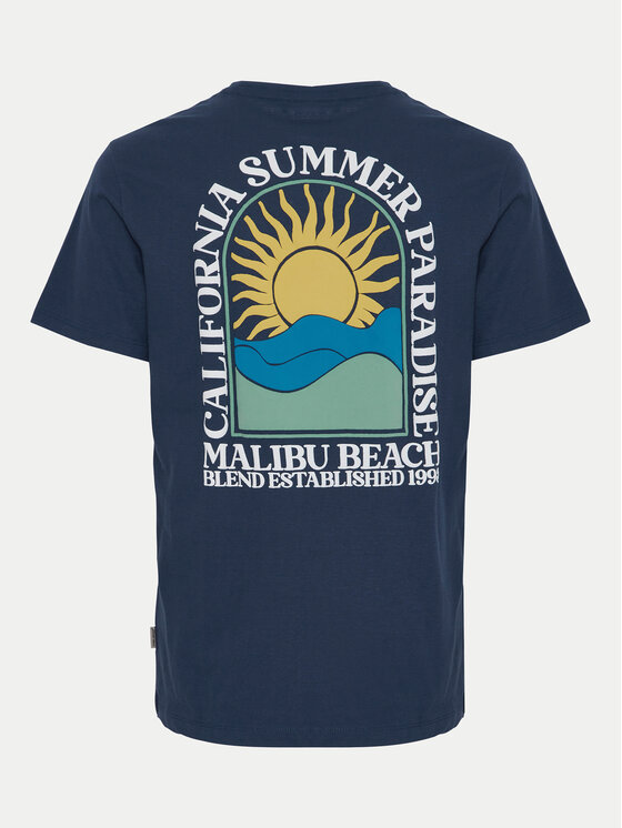 Blend Blend T-Shirt 20716481 Granatowy Regular Fit