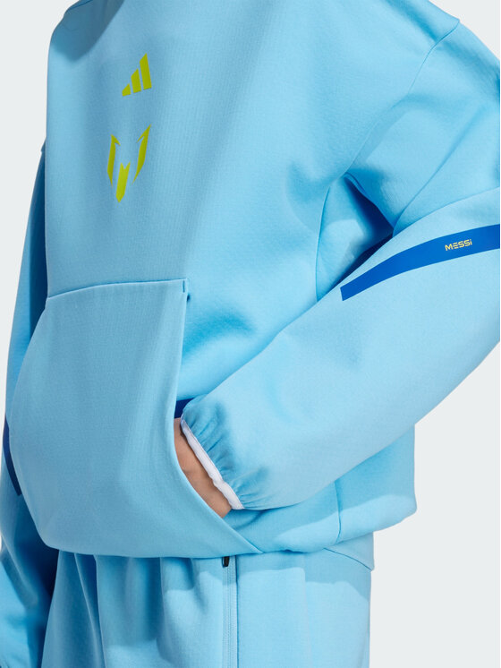 adidas adidas Bluza techniczna 155183 Niebieski jasny Loose Fit