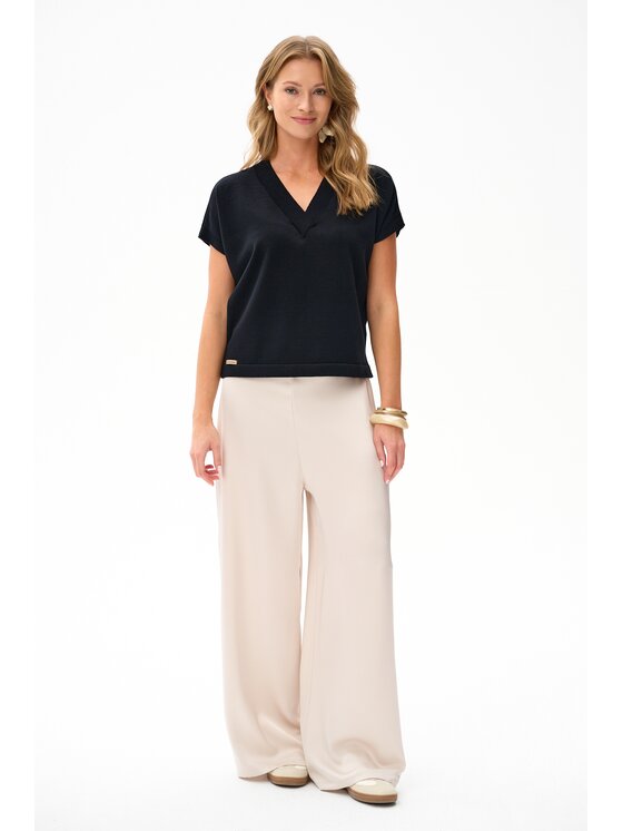 blue shadow blue shadow Bluzka Zoja Czarny Regular Fit