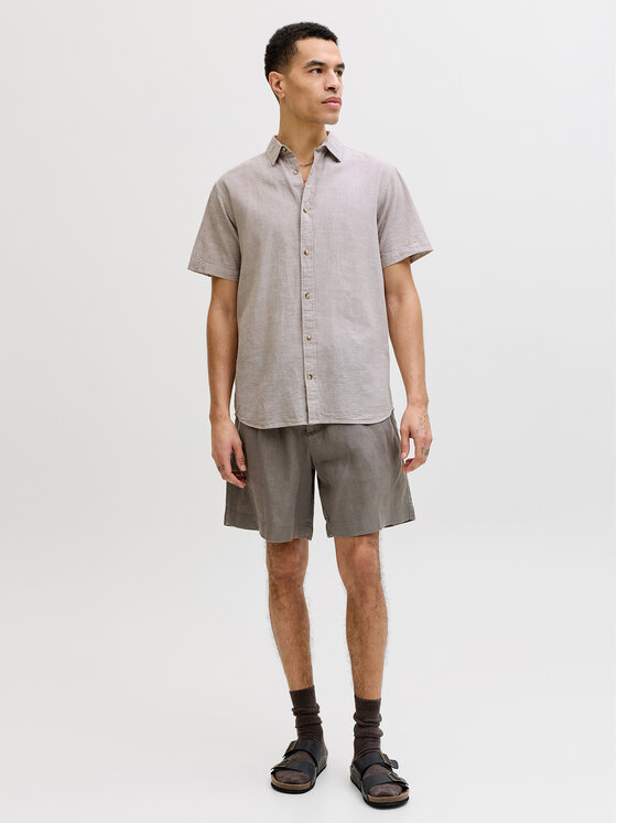 Jack & Jones Jack & Jones Koszula Summer 12289160 Beżowy Regular Fit