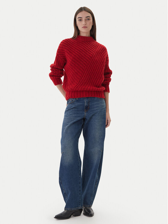 Mustang Mustang Pullover Erin 1017072 Rot Relaxed Fit