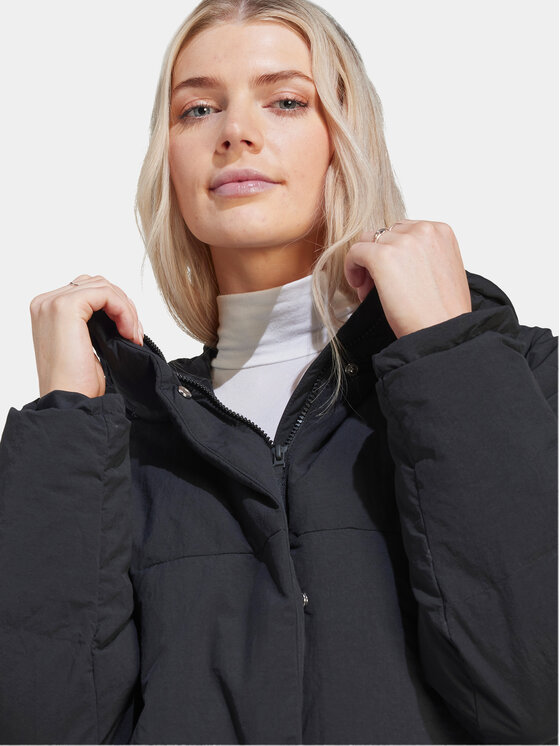 adidas adidas Puhovka Big Baffle Coat IK3159 Črna Loose Fit
