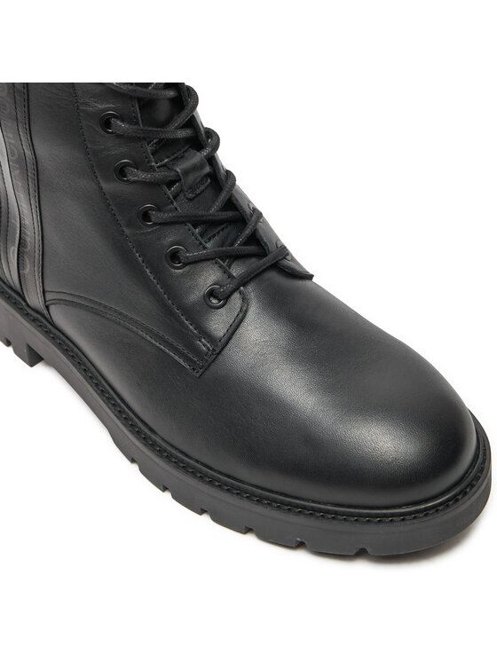 Calvin Klein Jeans Calvin Klein Jeans Μπότες Combat Mid Laceup Boot W Zip YM0YM00262 Μαύρο