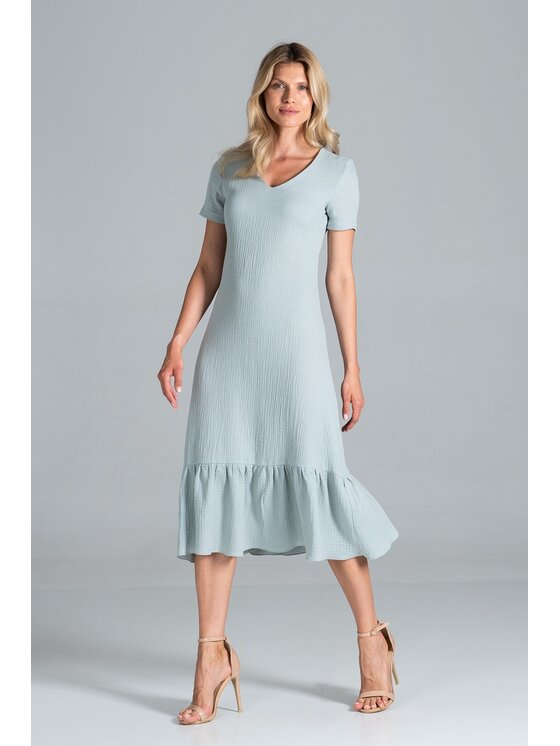 FIGL FIGL Sukienka M827 Zielony Regular Fit