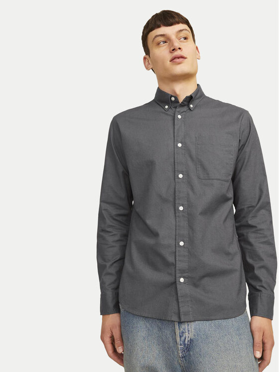 Jack&Jones Jack&Jones Πουκάμισο Brook 12192150 Γκρι Slim Fit