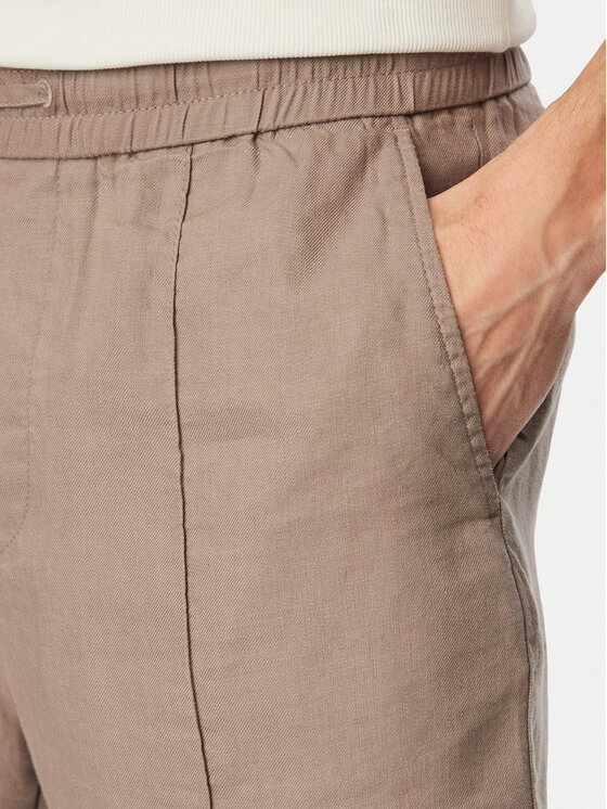 HUGO HUGO Medžiaginiai šortai Cino 262FW 50562792 Šviesiai ruda Straight Fit