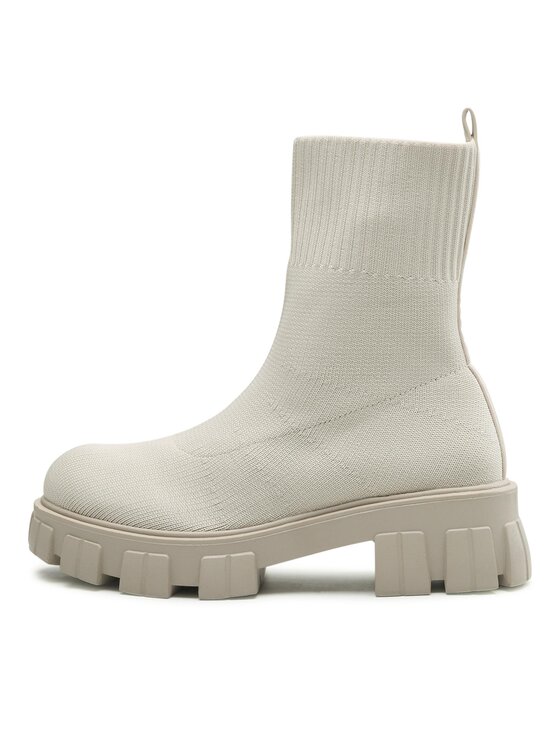 DeeZee DeeZee Polokozačky WS5553-11 Écru