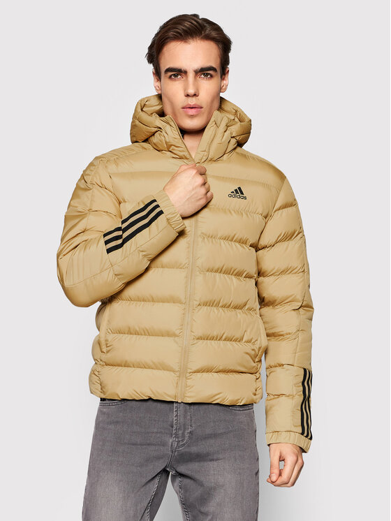 adidas Pūkinė striukė Itavic 3 Stripes Midweight GT1676 Smėlio Regular Fit  | HOF.lt