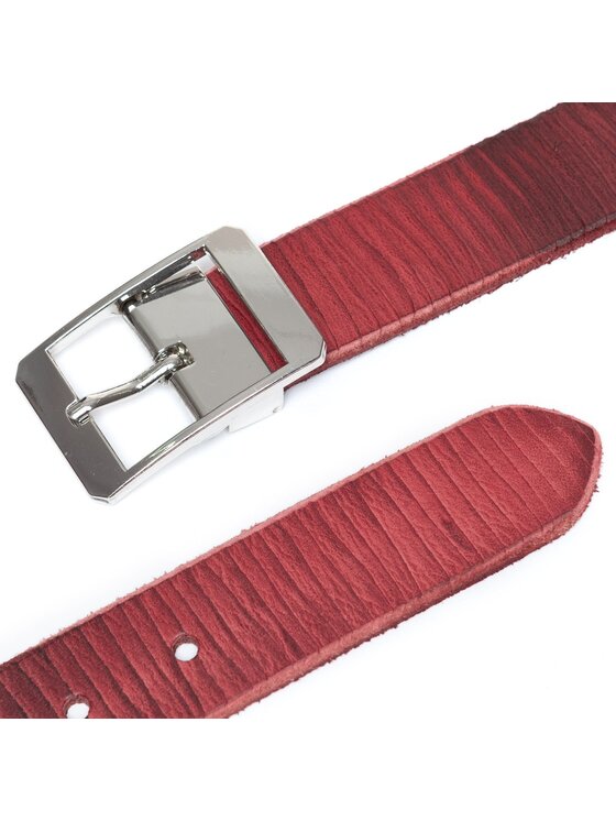 Mustang Mustang Pasek Męski BELT Czerwony