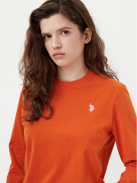 U.S. Polo Assn. U.S. Polo Assn. Blúzka WUP0785 Oranžová Regular Fit