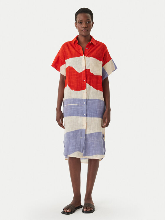 Iconique Iconique Лятна рокля IC26-079 Цветен Relaxed Fit