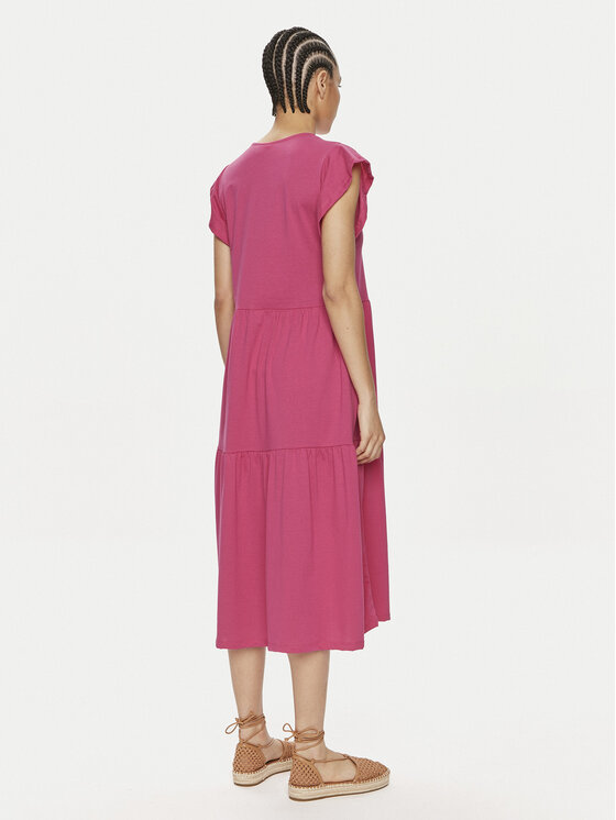 Vila Vila Vestito da giorno Summer 14087542 Rosa Loose Fit