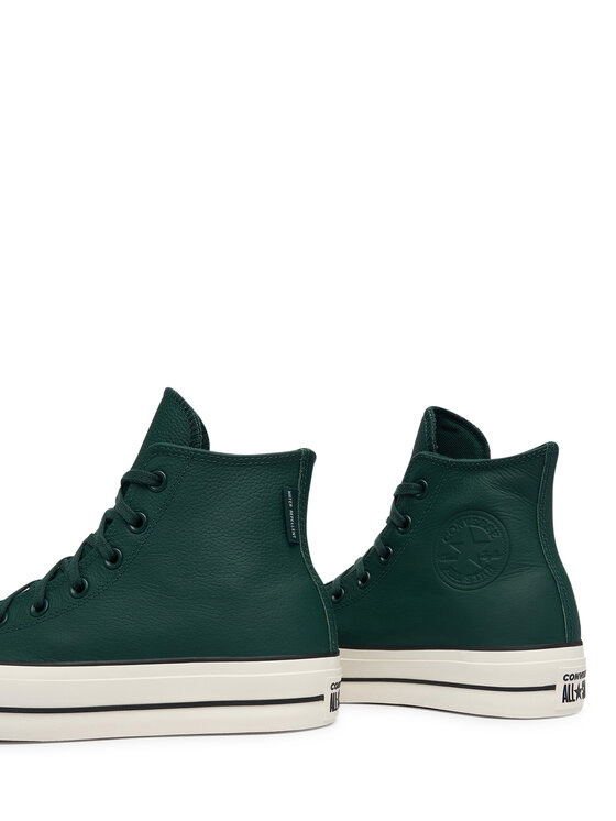 Converse Converse Trampki Chuck Taylor All Star Lift Platform Water-Repellent A18393C Zielony ciemny