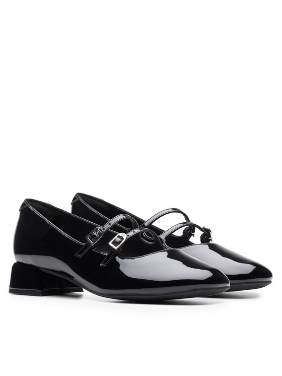 Clarks Clarks Baleriny Daiss 30 Shine 26174712 Czarny