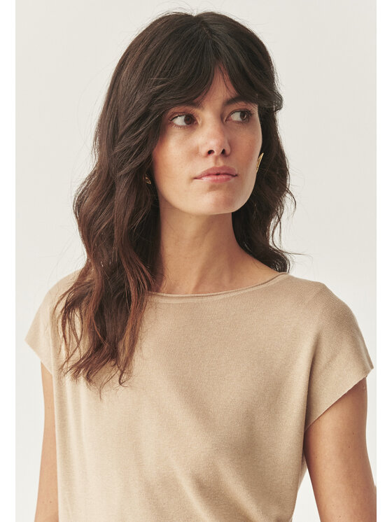 TATUUM Tatuum Sweter MOLLIA Beżowy Classic Fit