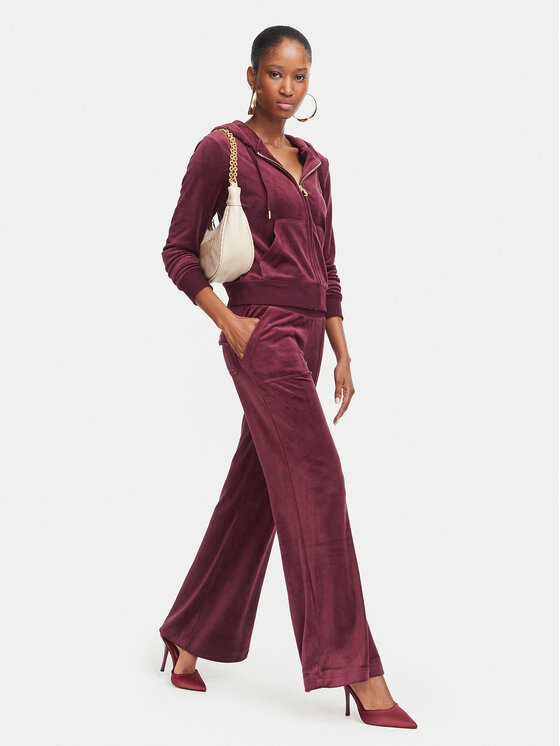 Juicy Couture Juicy Couture Долнище анцуг Layla JCSEBJ001G Бордо Regular Fit