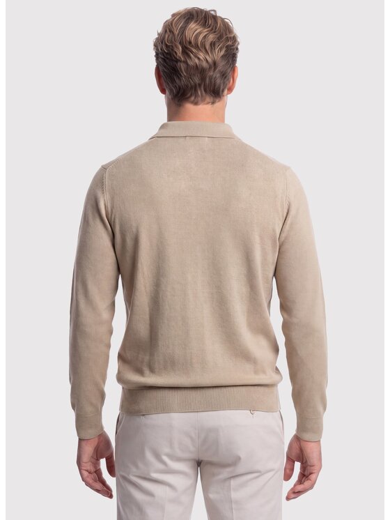 Pako Lorente Pako Lorente Sweter P26WF-2X-005 Beżowy Regular Fit