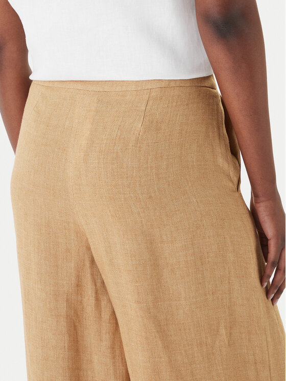 Marella Marella Palazzo hlače Ottelia 2613131062 Bež Wide Leg
