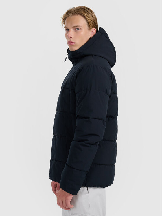 4F 4F Kurtka puchowa URBAN COMMUTER Czarny Regular Fit