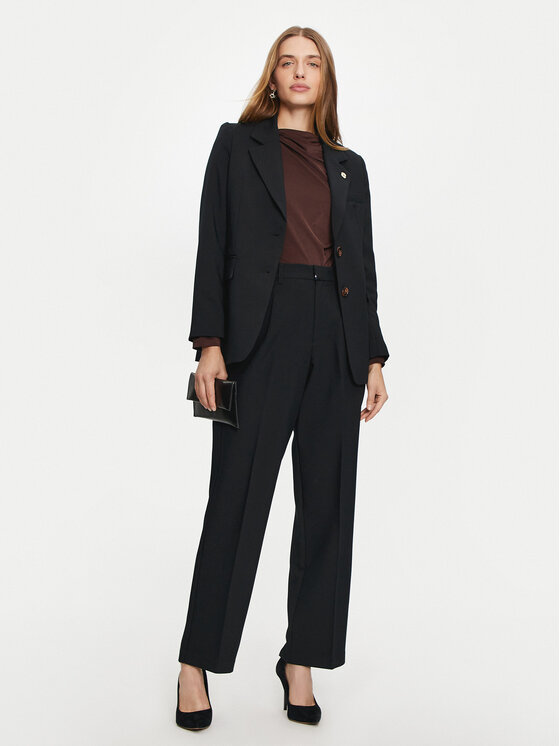 U.S. Polo Assn. U.S. Polo Assn. Штани з тканини WUP0776 Чорний Straight Leg