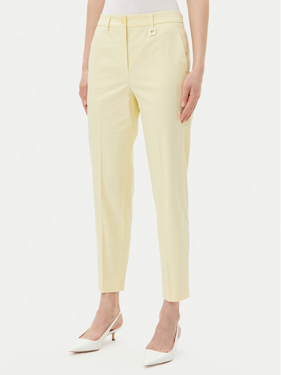 JOOP! JOOP! Kalhoty z materiálu 58 252P58Petrona-X 30045842 Žlutá Slim Fit